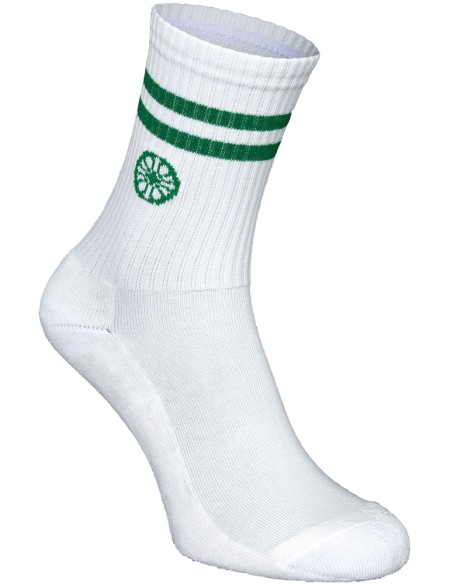 Indian Maharadja Striped Crew Sock Lush Green