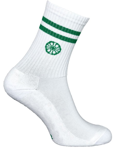 Indian Maharadja Striped Crew Sock Lush Green