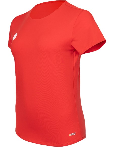 Indian Maharadja Women Breeze Round Neck Tee (Ruby Red)