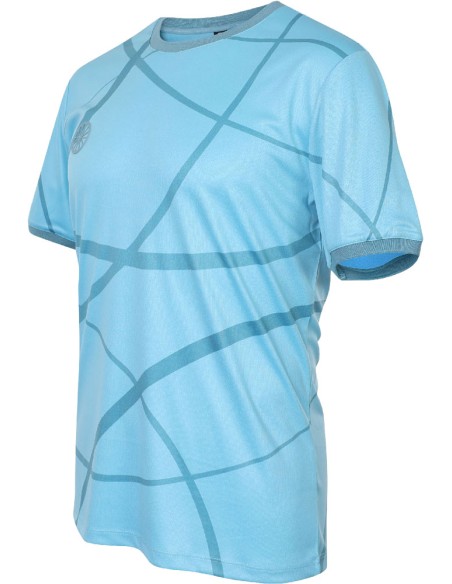 Indian Maharadja Men Pique Smash Tee Serene Blue Print