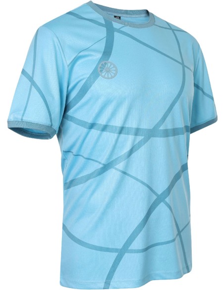 Indian Maharadja Men Pique Smash Tee Serene Blue Print