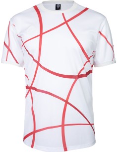 Indian Maharadja Men Pique Smash Tee Ruby Red Print