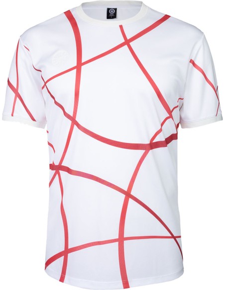 Indian Maharadja Men Pique Smash Tee Ruby Red Print
