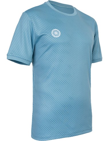 Indian Maharadja Men Pique Printed Tee Serene Blue