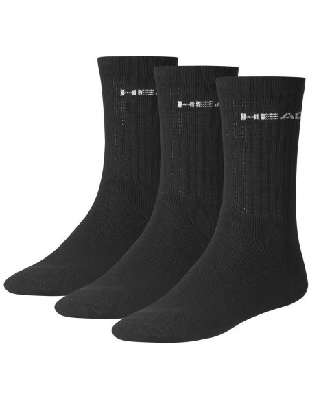 Head Socks Tennis 3P Club Zwart