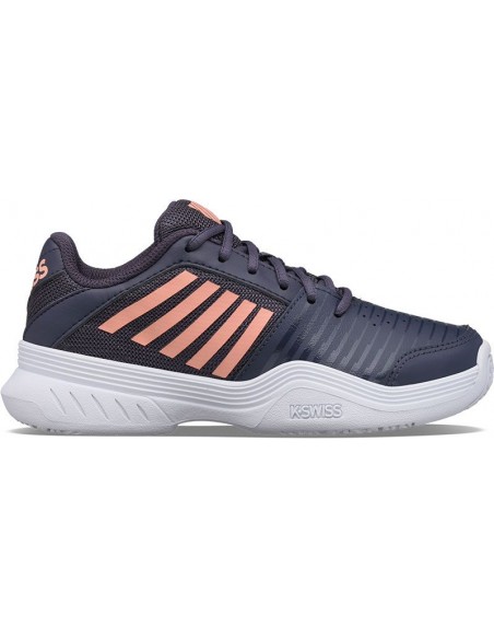 K-Swiss Court Express Omni Junior Graystone/Peach