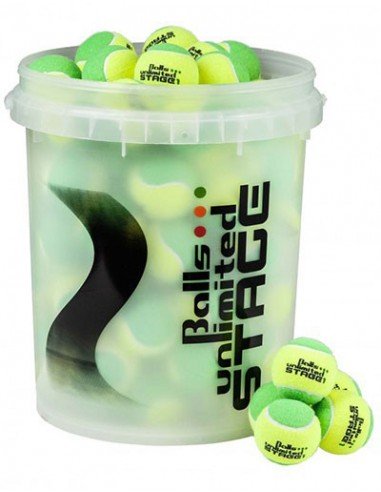 Balls Unlimited Stage 1 Green/Yellow Bucket (60 stuks)