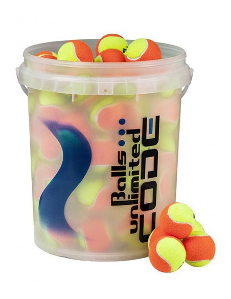 Balls Unlimited Code Blue Geel/Oranje Bucket (60 stuks)