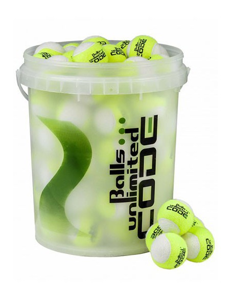 Balls Unlimited Code Green Geel/Wit Bucket (60 stuks)